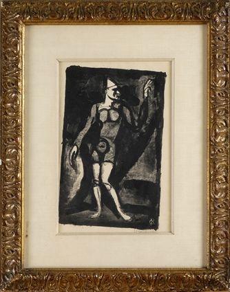 Appraisal: AFTER GEORGE ROUAULT CLOWN Lithograph x in initialed in the