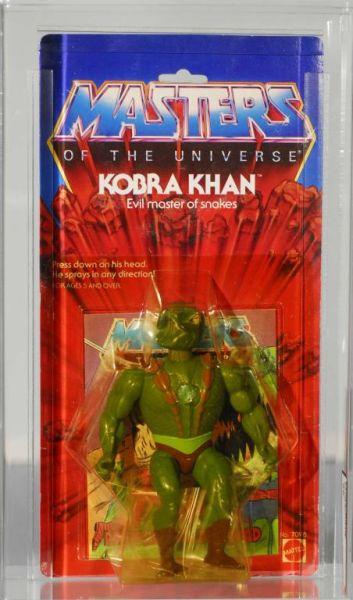 Appraisal: MOTU Kobra Khan Action Figure Description Carded ID Condition AFA