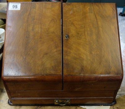 Appraisal: Victorian Walnut writing box