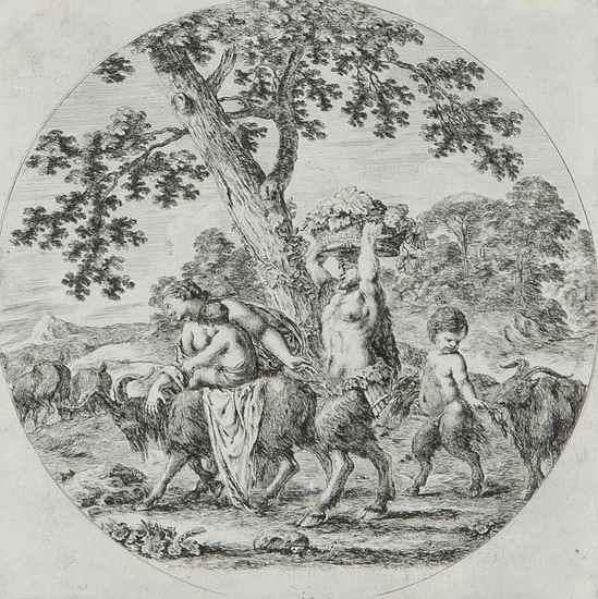 Appraisal: Stefano della Bella - The Satyr family etching on laid