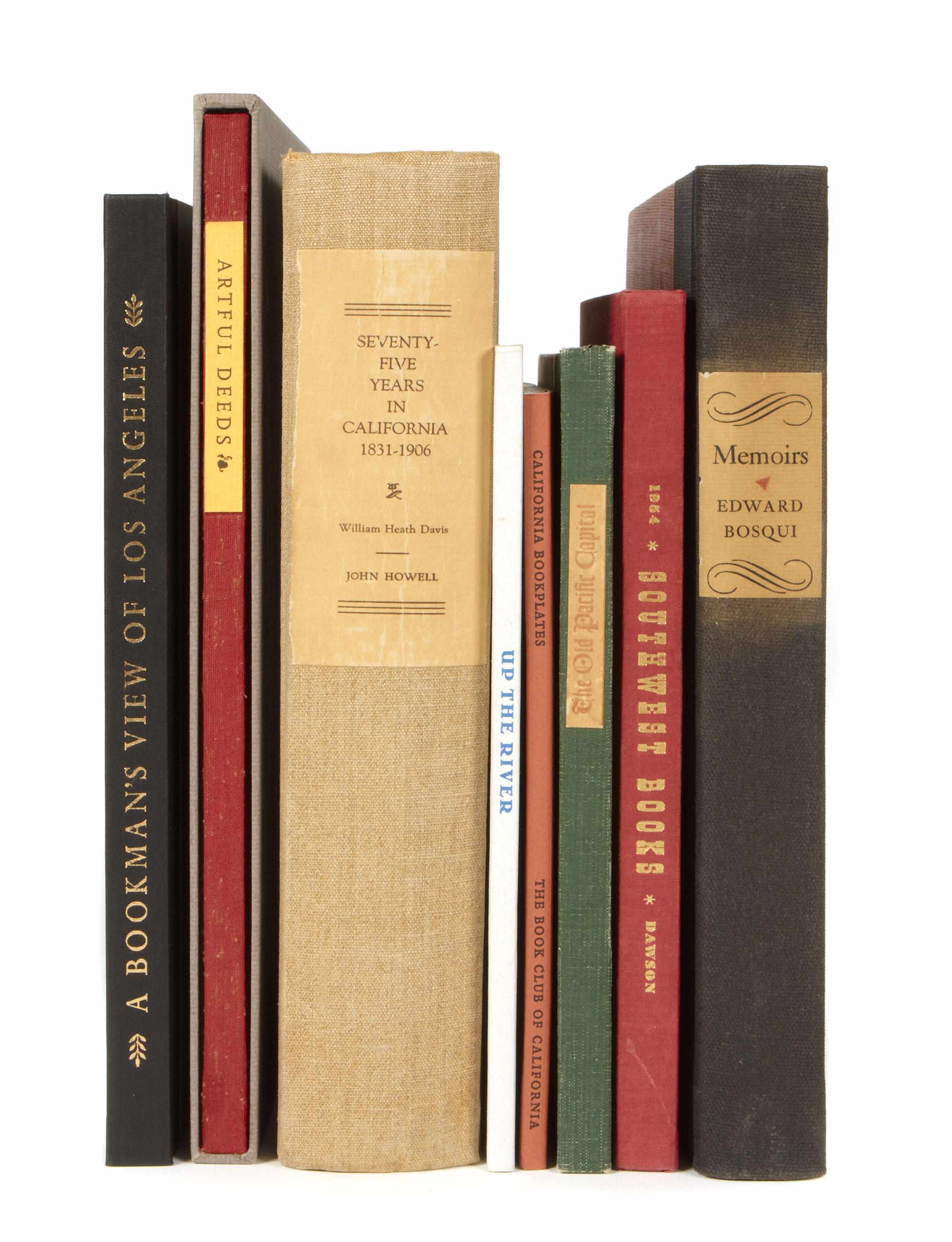 Appraisal: CALIFORNIA BIBLIOGRAPHY AND HISTORY volumes including Dawson Glen Southwest Books