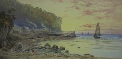 Appraisal: F Walters Clovelly North Devon watercolour cm x cm and