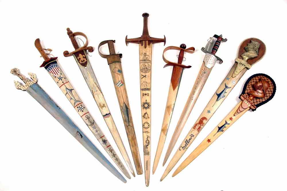 Appraisal: COLLECTION SWORDFISH BILL SWORDS - th th c Swordfish Bill