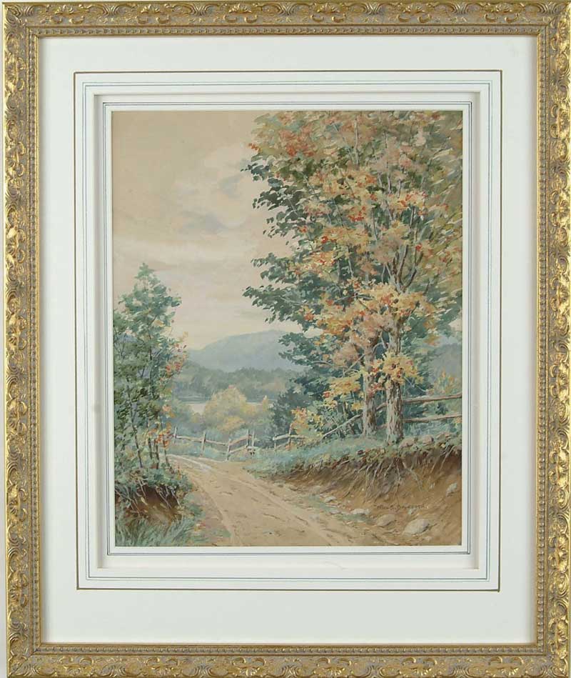 Appraisal: WILLIAM SYLVESTER BUDWORTH American - GALLAGHER S HILL Gouache and