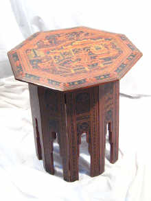 Appraisal: A late th early th century octagonal occasional table with