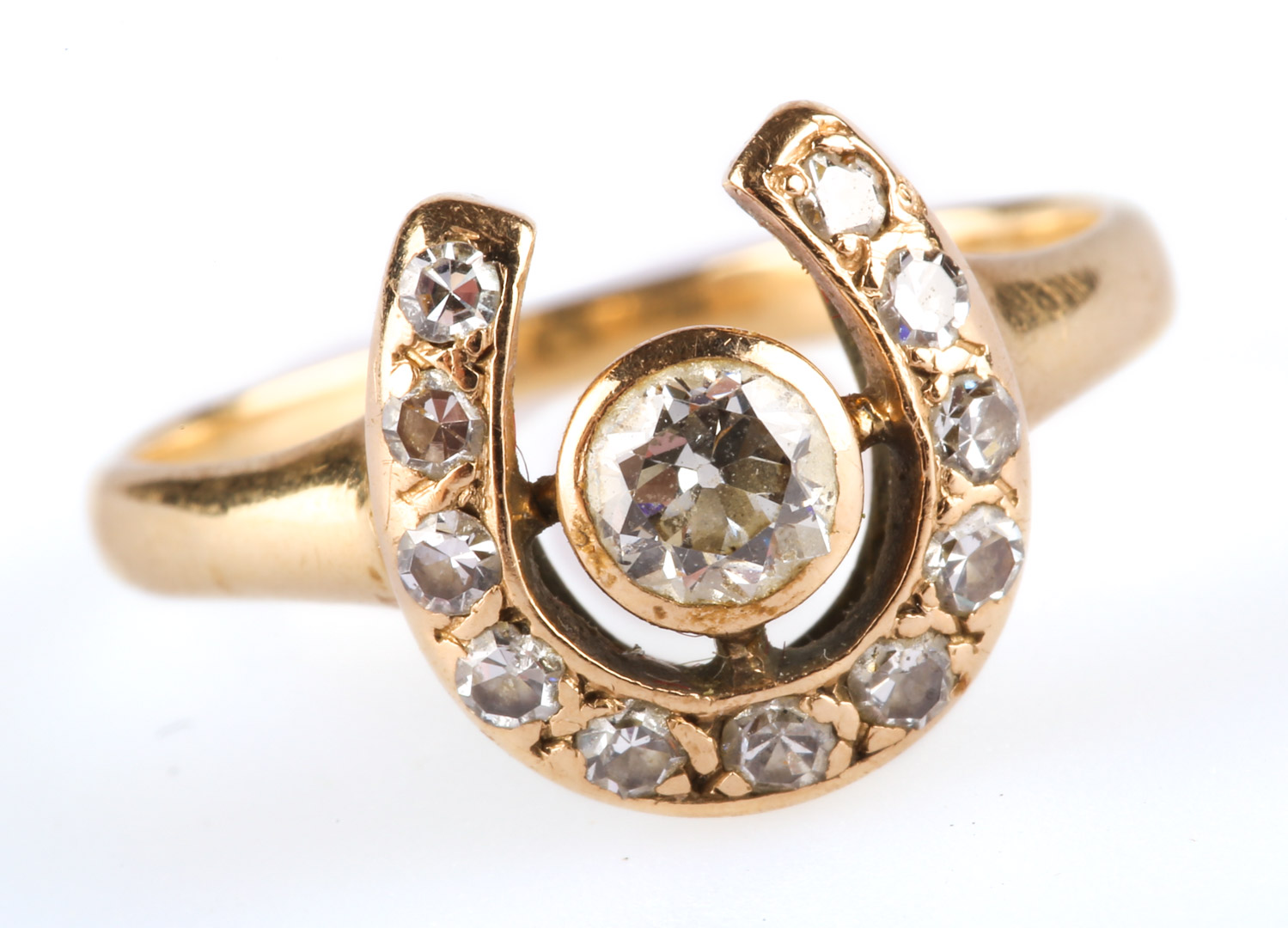 Appraisal: A Lady's Diamond Horseshoe Ring K with approximately ct diamond