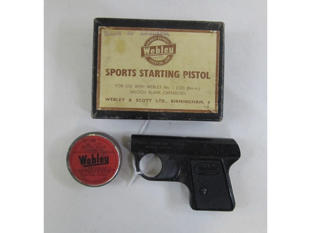 Appraisal: Webley sports starting pistol in original box