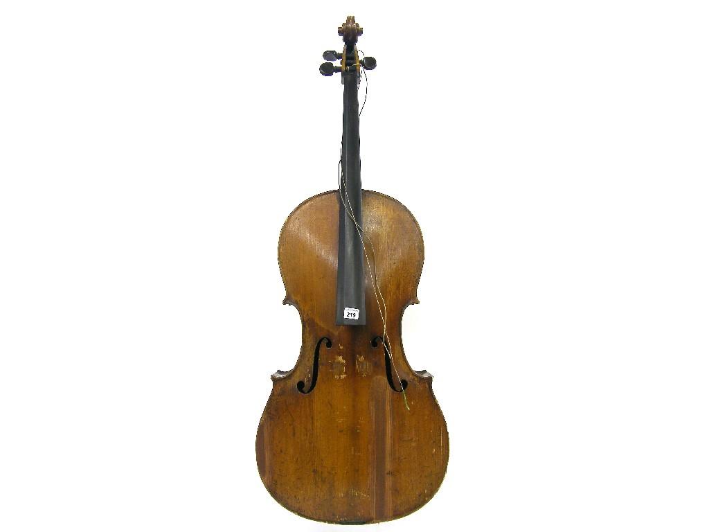 Appraisal: Late th century German violoncello cm