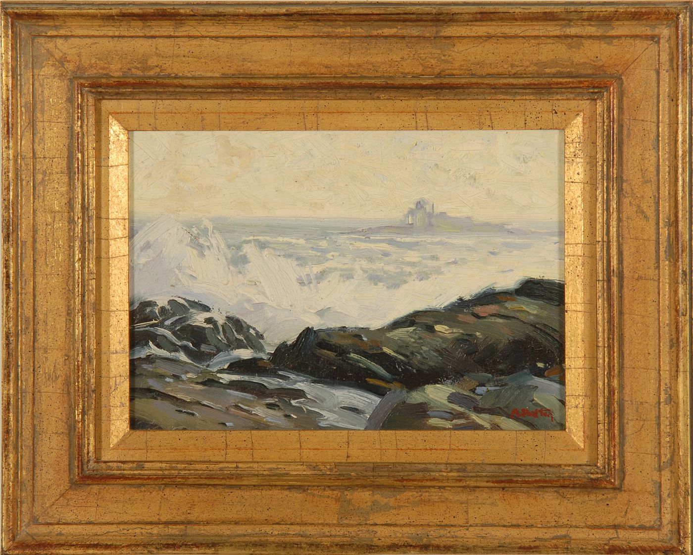 Appraisal: ALPHONSE SHELTONAmerican - Crashing waves Signed lower right A Shelton