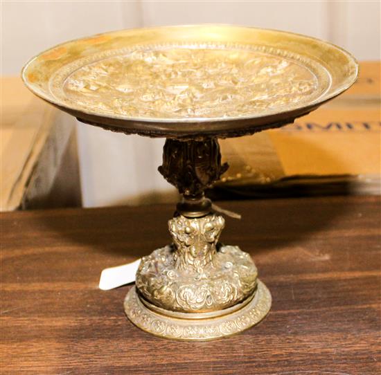 Appraisal: Sale Lot A Grand Tour Style Gilt Bronze Tazza the