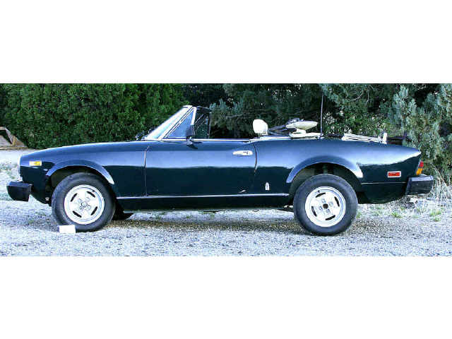 Appraisal: Fiat convertible good body with green exterior and beige leather