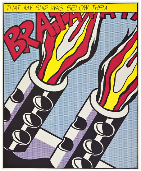 Appraisal: ROY LICHTENSTEIN As I Opened Fire Set of offset color