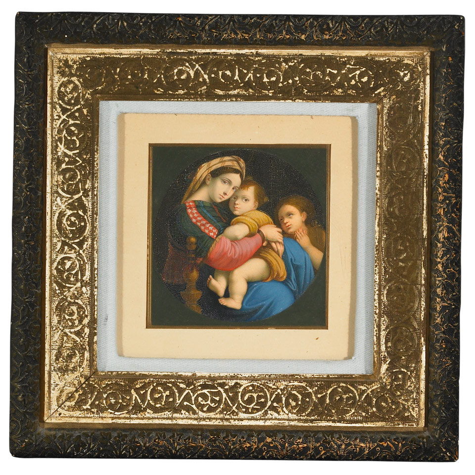 Appraisal: After Raphael Raphael Urbina Sanzio Urbinas Sanzio - Italian MADONNA