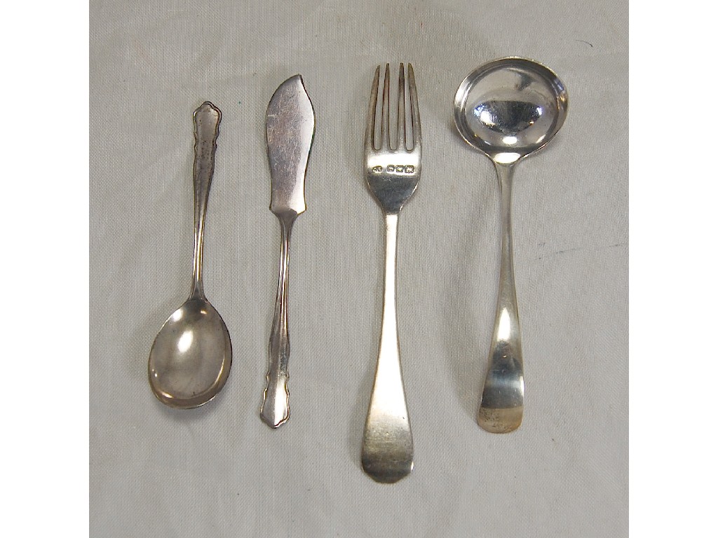 Appraisal: Half-dozen silver coffee spoons in fitted case Sheffield maker E