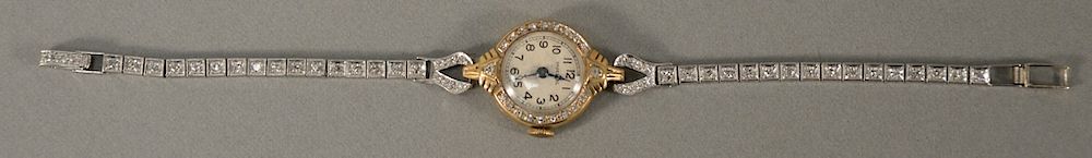 Appraisal: karat gold women's watch by Imperial with platinum and diamond