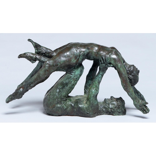 Appraisal: Peter James Wild - - Dancers bronze green and brown