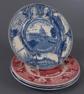 Appraisal: Staffordshire Commemorative Plates Four Set of four Old English Staffordshire