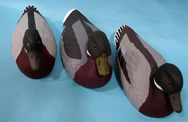 Appraisal: Group of fiber featherweight decoys from General Fiber Co St