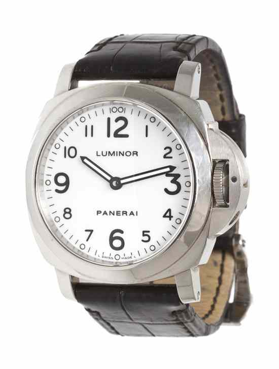 Appraisal: A Stainless Steel Luminor Wristwatch Panerai x mm case dimensions