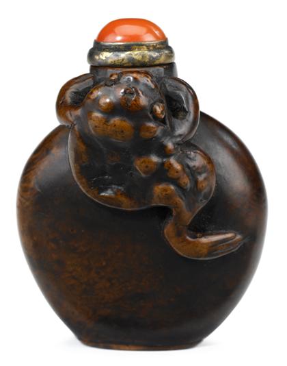 Appraisal: Chinese bamboo snuff bottle Qing dynasty