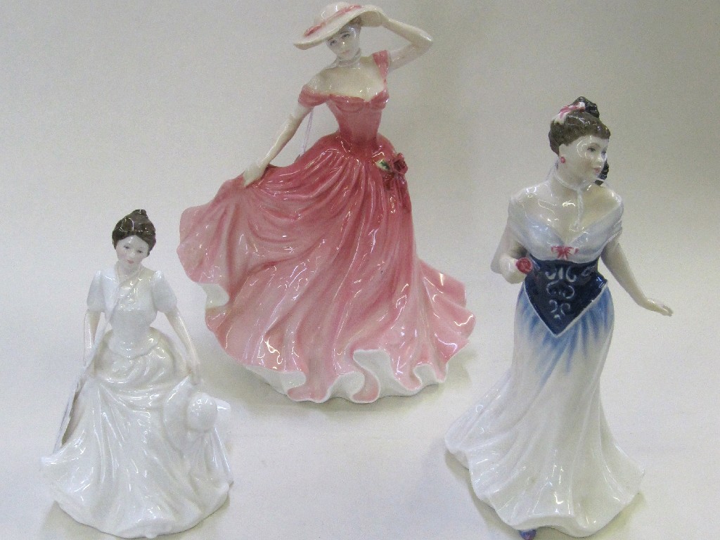 Appraisal: Three Royal Doulton figures 'Ellen' HN 'For You' HN and