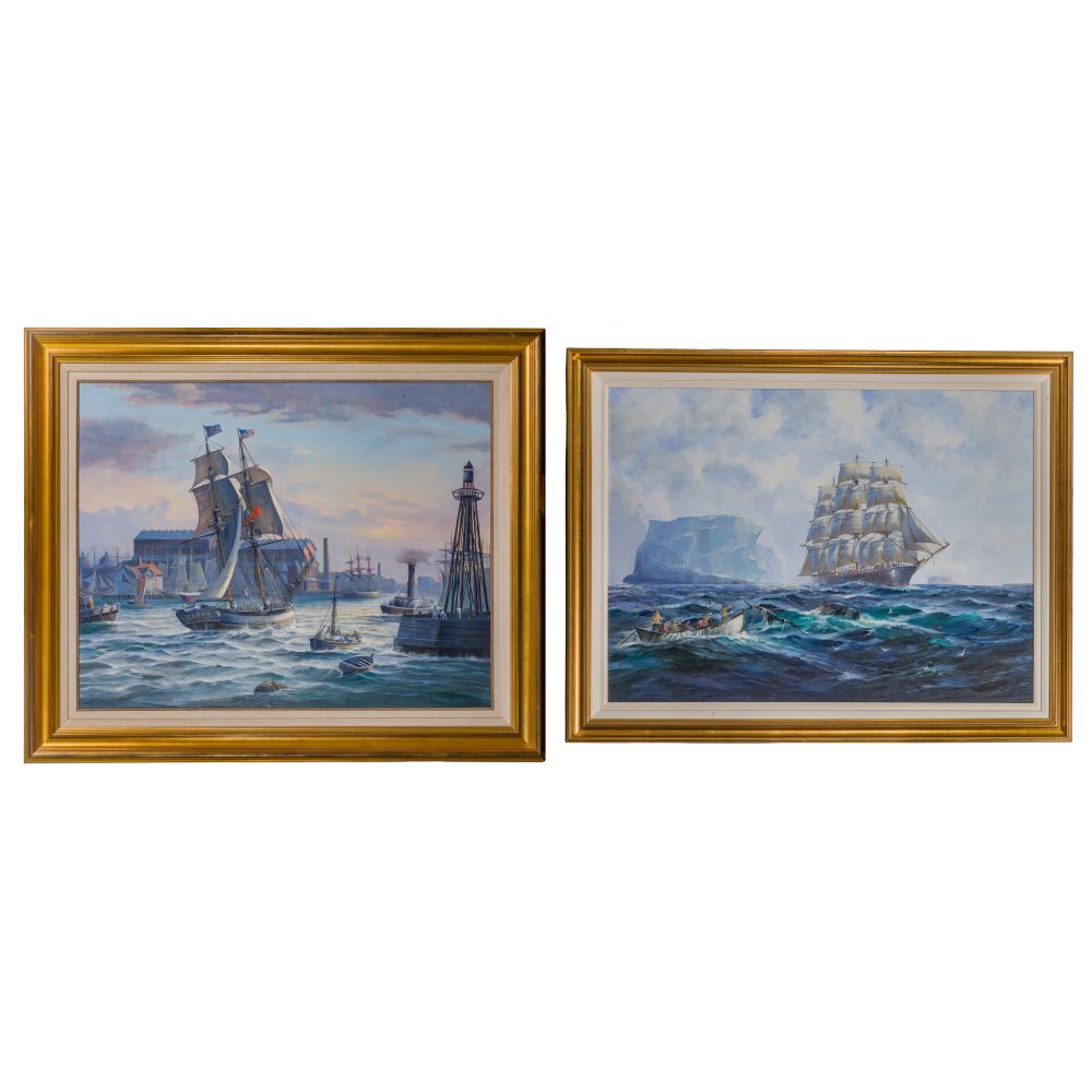 Appraisal: MICHAEL JAMES WHITEHAND BRITISH B OILS ON CANVAS items including