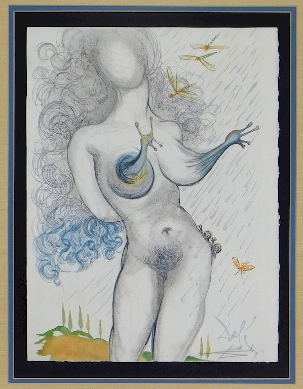 Appraisal: Salvador Dali Illustre Casanova Nude Engraving Salvador Dali France Spain