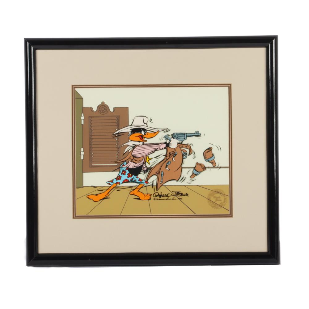 Appraisal: CHUCK JONES SIGNED STICK EM UP DAFFY ANIMATION CELChuck Jones