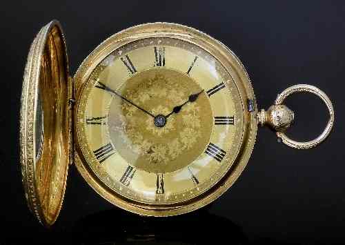 Appraisal: A Victorian lady's ct gold full hunting cased pocket watch