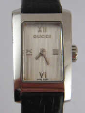 Appraisal: A steel lady's wristwatch with quartz movement by Gucci in