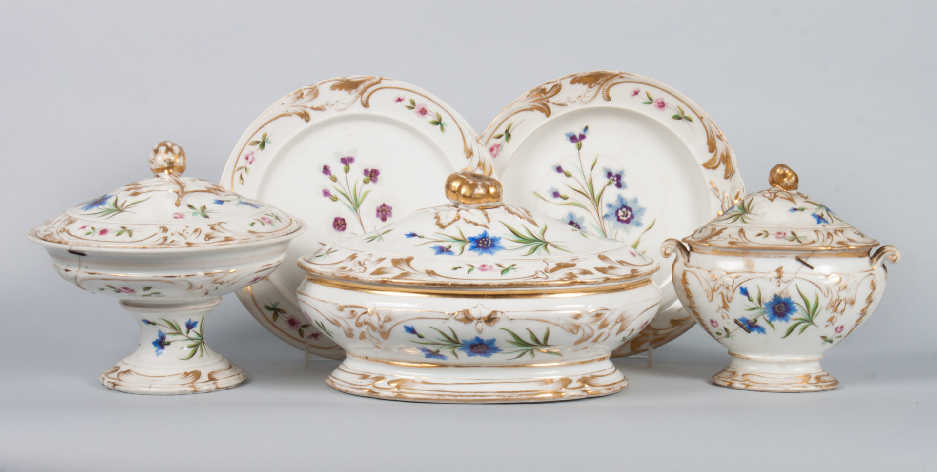 Appraisal: Porcelain de Paris partial dinner service second quarter- th century