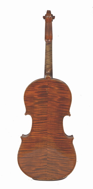 Appraisal: A MITTENWALD VIOLIN circa with a lion mask carved head