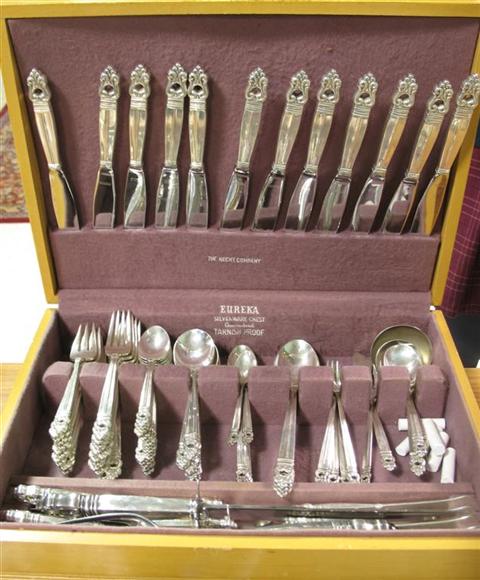 Appraisal: ROYAL DANISH PARTIAL FLATWARE SILVER SERVICE The International unmonogrammed silver