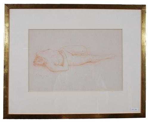 Appraisal: DESPIAU CHARLES ALBERT Mont-de-Marsan - Paris Reclining nude Sanguine Signed