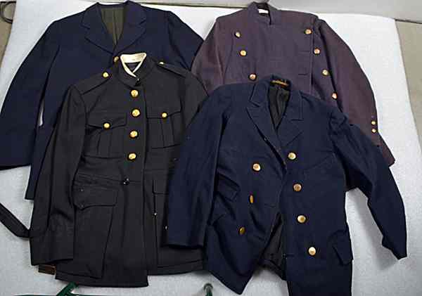 Appraisal: Theatrical Uniform Coats Lot of Four Lot includes two police-style