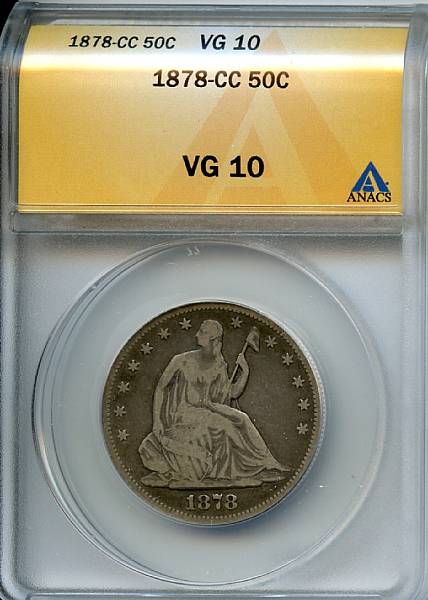 Appraisal: -CC C VG ANACS While well worn this Carson City