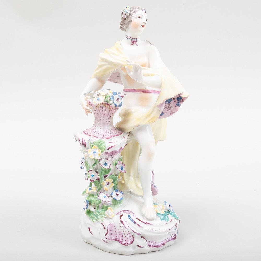 Appraisal: Bow Porcelain Figure of Flora in high Property from a