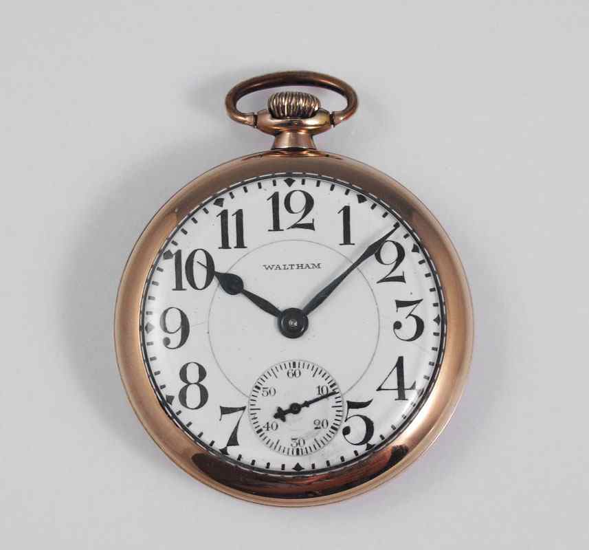 Appraisal: WALTHAM JEWEL CRESCENT STREET RAILROAD POCKET WATCH Watch is correct