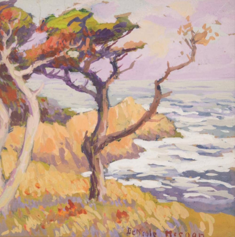 Appraisal: MARY DENEALE MORGAN California - gouache on paper Cyprus on