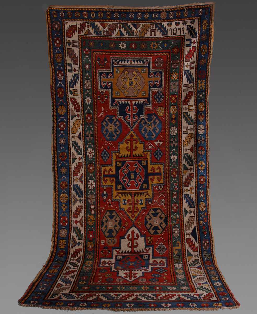 Appraisal: th Cent Kazak Oriental Runner th Cent Kazak Oriental Runner