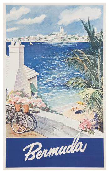 Appraisal: ANONYMOUSBERMUDA with a view of Hamilton Offset lithograph in colors