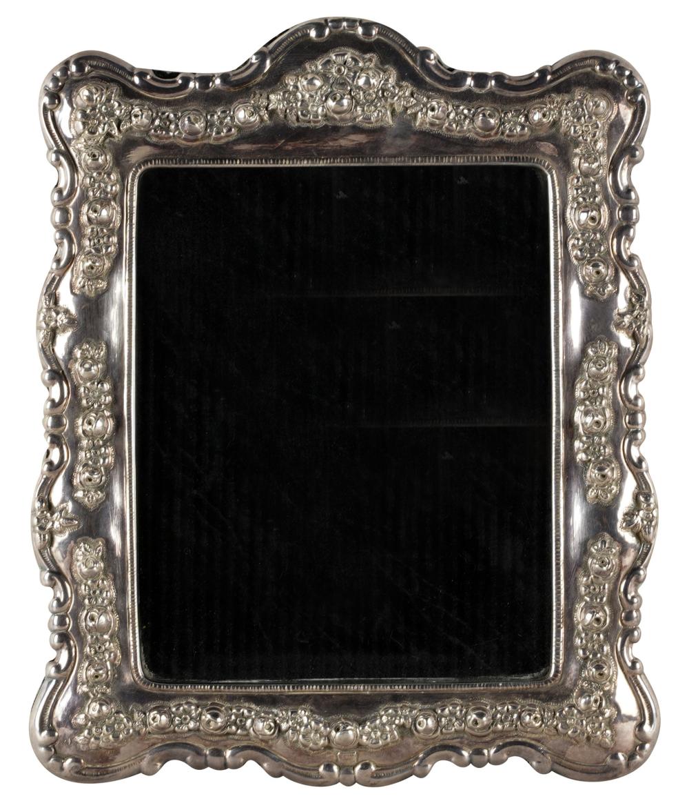 Appraisal: STERLING SILVER PICTURE FRAMEmarked and with partially rubbed maker's name