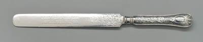 Appraisal: English silver letter opener or page turner shaped hollow handle