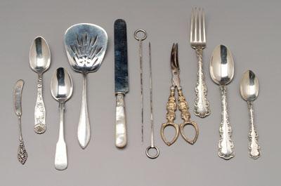 Appraisal: pieces silver flatware pieces Whiting Louis XV sterling flatware additional