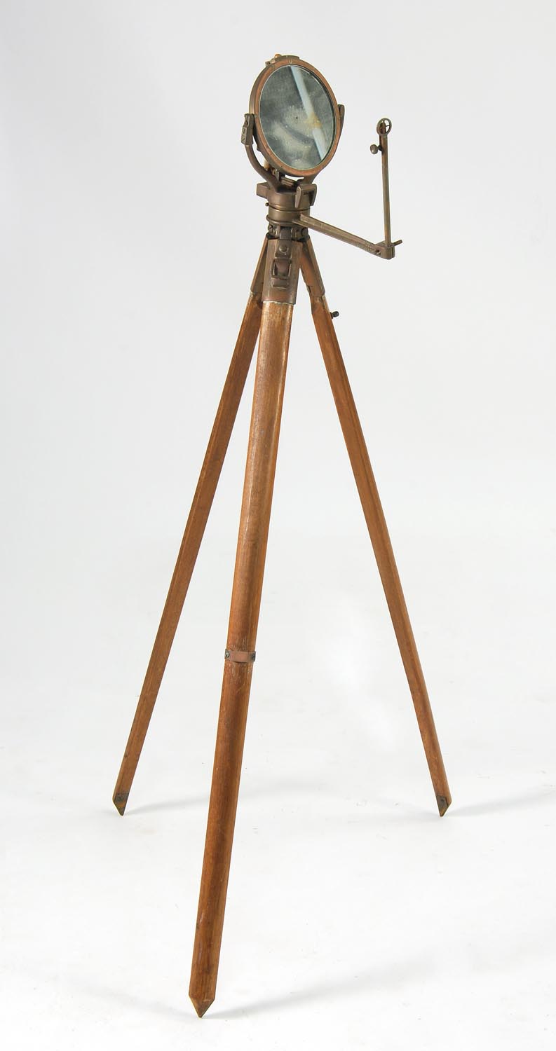 Appraisal: MIRRORED SURVEYOR'S SIGHT On tripod Height Provenance The Collection of