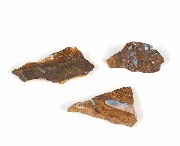 Appraisal: A collection of opal in matrix specimens