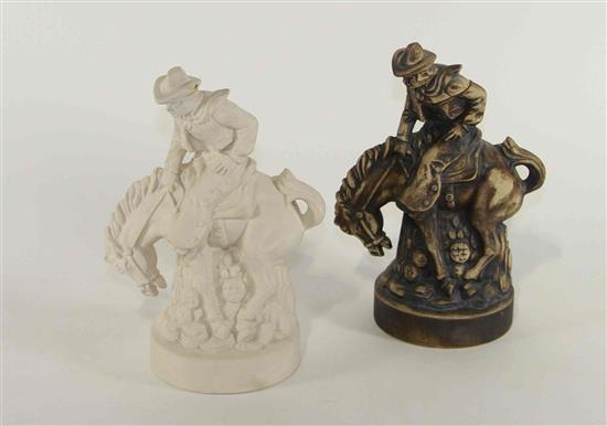 Appraisal: Sale Lot Two Haeger Pottery Figural Groups each depicting a