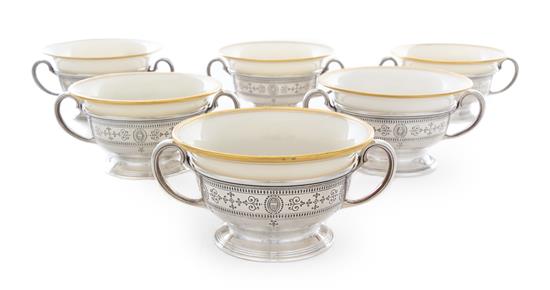 Appraisal: Sale Lot A Set of Six American Silver Dessert Cup