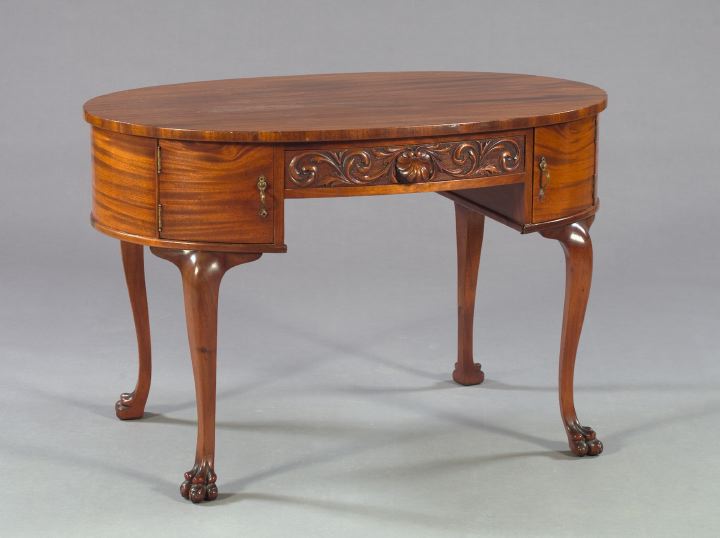 Appraisal: American Late Victorian Mahogany Writing Desk fourth quarter th century