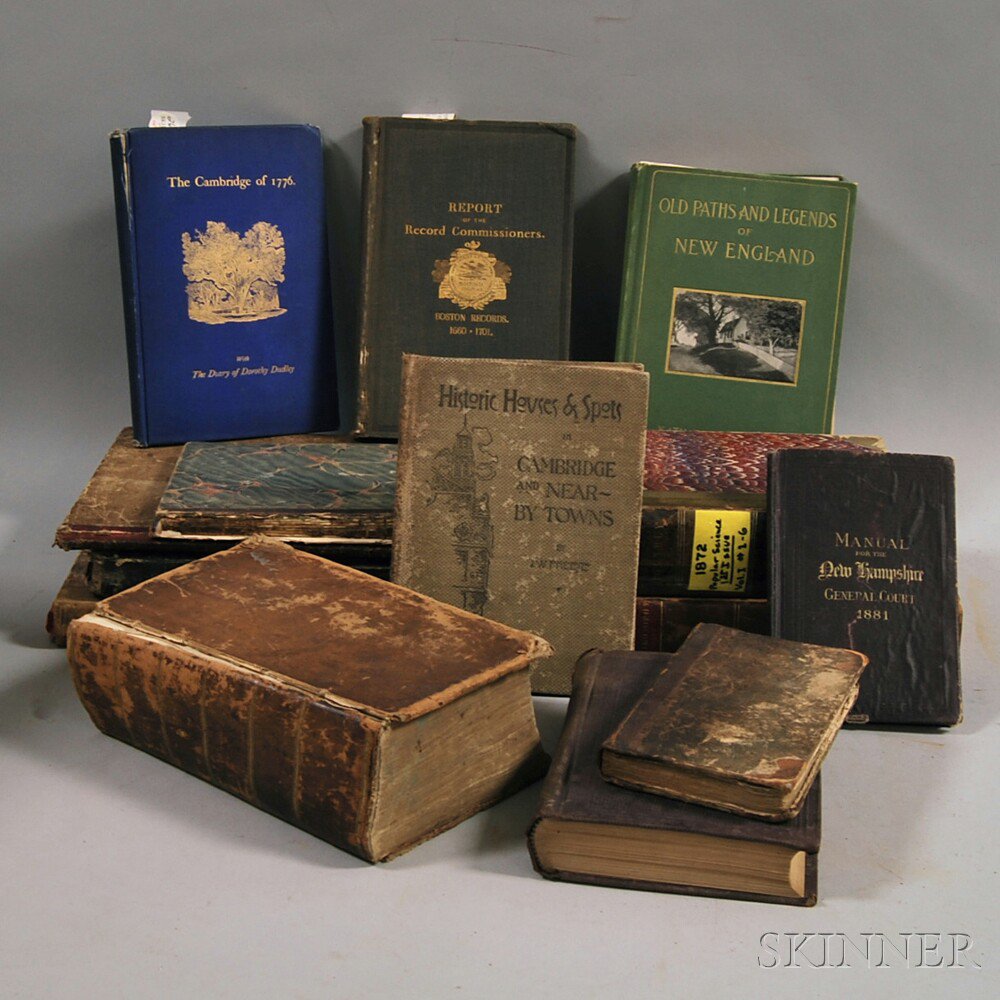 Appraisal: Approximately Fourteen Books including Manual for the New Hampshire General